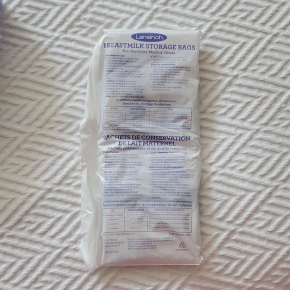 Lansinoh Storage Bags for freezing Breastmīlk- Pre-Sterilized Bags- 25 p… - Picture 7 of 11
